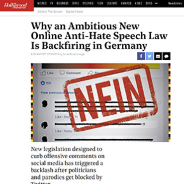 German Online Hate Speech Law 'Backfiring,' 2018 teaser