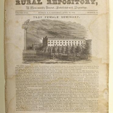 Newspaper Coverage of Troy Female Seminary, 1842