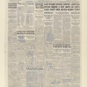 News Coverage of Debate over Neutrality Act, Oct. 22, 1939