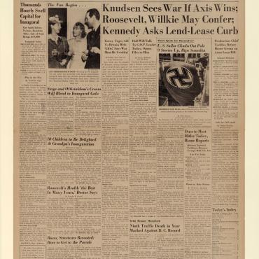 News Coverage of the Lend-Lease Bill, Jan. 19, 1941