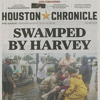 Houston Paper Covers Harvey Flooding, 2017 (1 of 3)