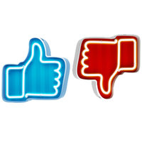 like and dislike icons