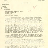 Southern Negro Youth Congress Letter
