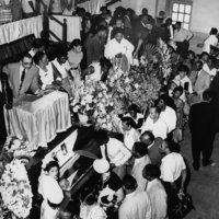 Mamie Bradley Grieves for Her Son Emmett Till