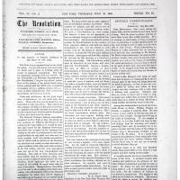 Newspaper Coverage of National Woman Suffrage Association, 1869
