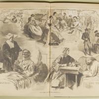 ‘Harper’s Weekly’ Illustration of Women in Civil War Effort, 1862