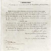 Joint Resolution Proposing the 15th Amendment, 1868