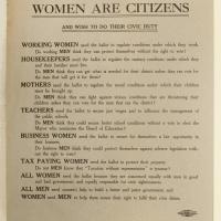 Pro-Suffrage Flier, 1910