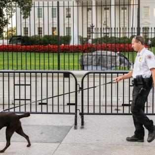 Secret Service put up a second barrier in front of the White House after a serious of incidents in which people jumped the fence.