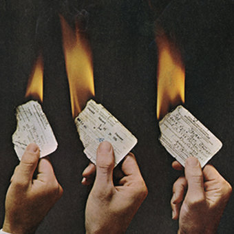 Magazine Depicts Draft Cards on Fire, 1967 teaser