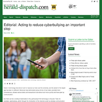 Editorial Urges Action to Ban Cyberbullying, 2018 teaser