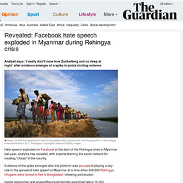 Story Details Online Hate Speech in Myanmar, 2018 teaser