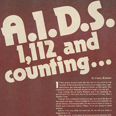 LGBT Magazine Raises Alarm Over AIDS, 1983 teaser