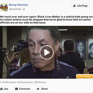 editorial writing activities Being Patriotic — later shown to be a fake Russian-linked group on Facebook — published this video to cast Black Lives Matter as a radical hate movement.