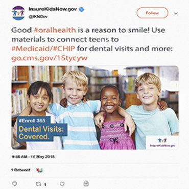 editorial writing activities This government Twitter advertisement touts how happy kids will be when they have access to dental coverage through Medicaid or the Children's Health Insurance Program.