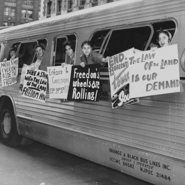 Interracial Groups Test Bus Desegregation in South, 1961