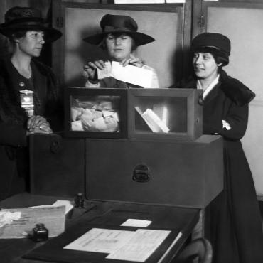 Suffragists Vote in New York City