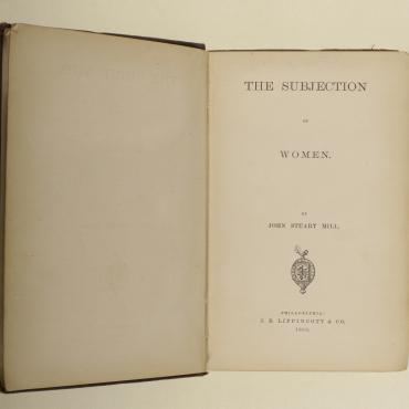 Title Page of  ‘The Subjection of Women,’ 1869