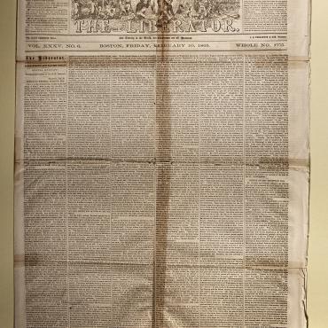 Speeches on Reconstruction in ‘The Liberator,’ Feb. 10, 1865