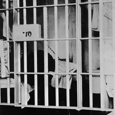 Suffragist Vida Milholland in Jail, Circa 1917