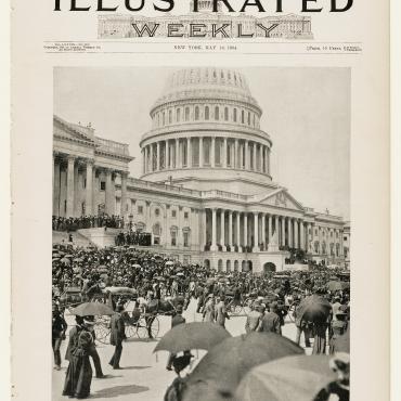 'Frank Leslie's Illustrated Weekly' Featuring Jacob Coxey at the Capitol