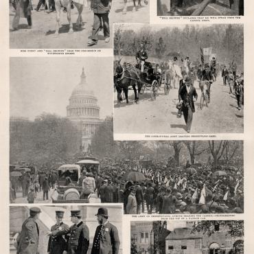 Photographs of Coxey's Army at the Capitol