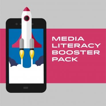 editorial writing activities Media Literacy Booster Pack logo