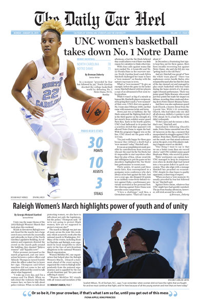 UNC_Daily Tar Heel 1.28.19