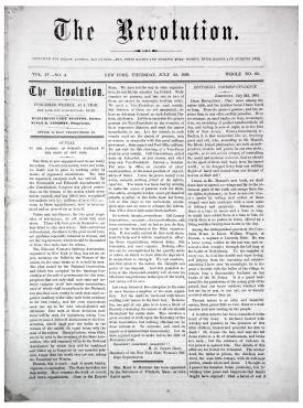 Newspaper Coverage of National Woman Suffrage Association, 1869