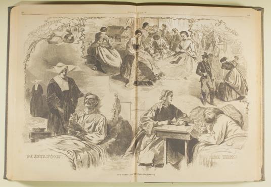 ‘Harper’s Weekly’ Illustration of Women in Civil War Effort, 1862