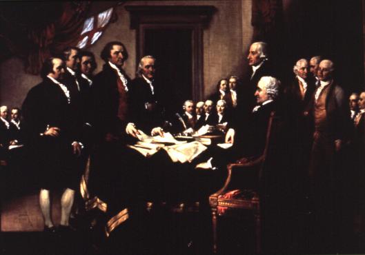Declaration of Independence painting