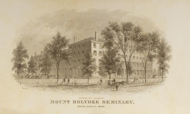 illustration of Mount Holyoke Female Seminary