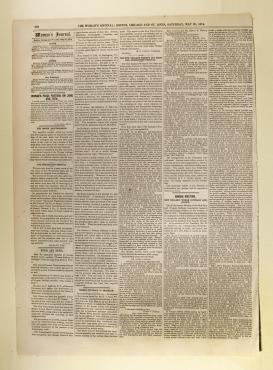 Article About the New England Woman Suffrage Association, 1874