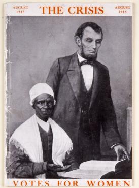 magazine cover image of Sojourner Truth with Abraham Lincoln.