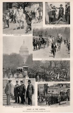 Photographs of Coxey's Army at the Capitol