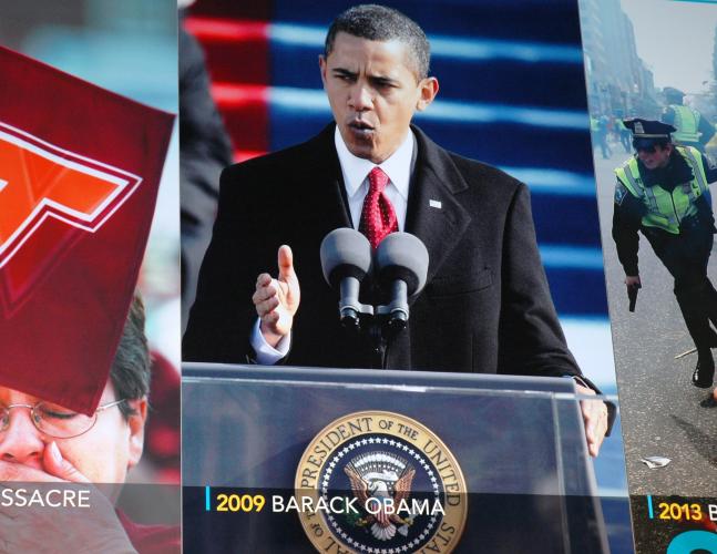 President Obama gives a speech.