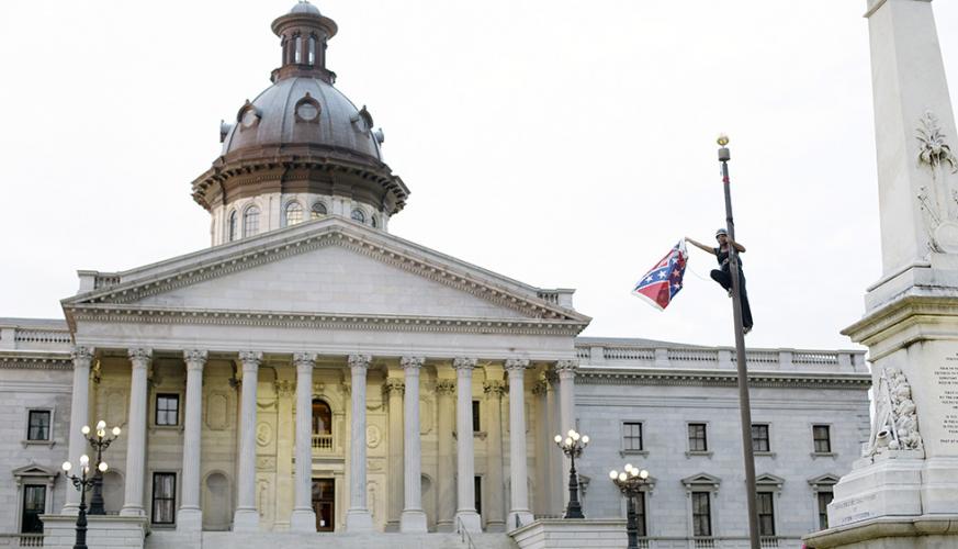 Brittany 'Bree' Newsome Removes Confederate Flag on S.C. Capitol Grounds 